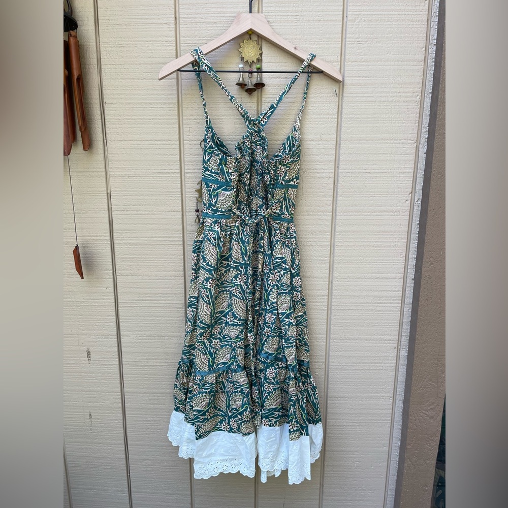 Free people Y2k blue batik sundress - Picture 2 of 3